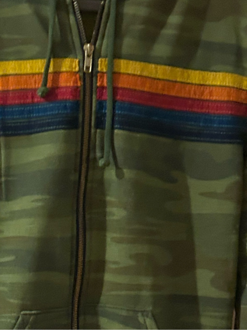AVIATOR NATION 5 STRIPE HOODIE - CAMO. Women’s Medium - Picture 7 of 10